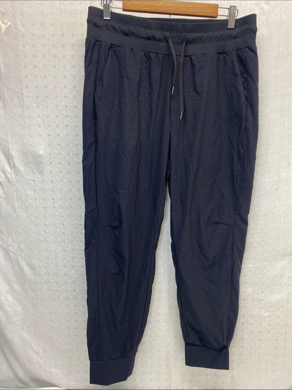 CRZ YOGA Black Women's Ripstop Jogger Pants with Drawstring Size XL